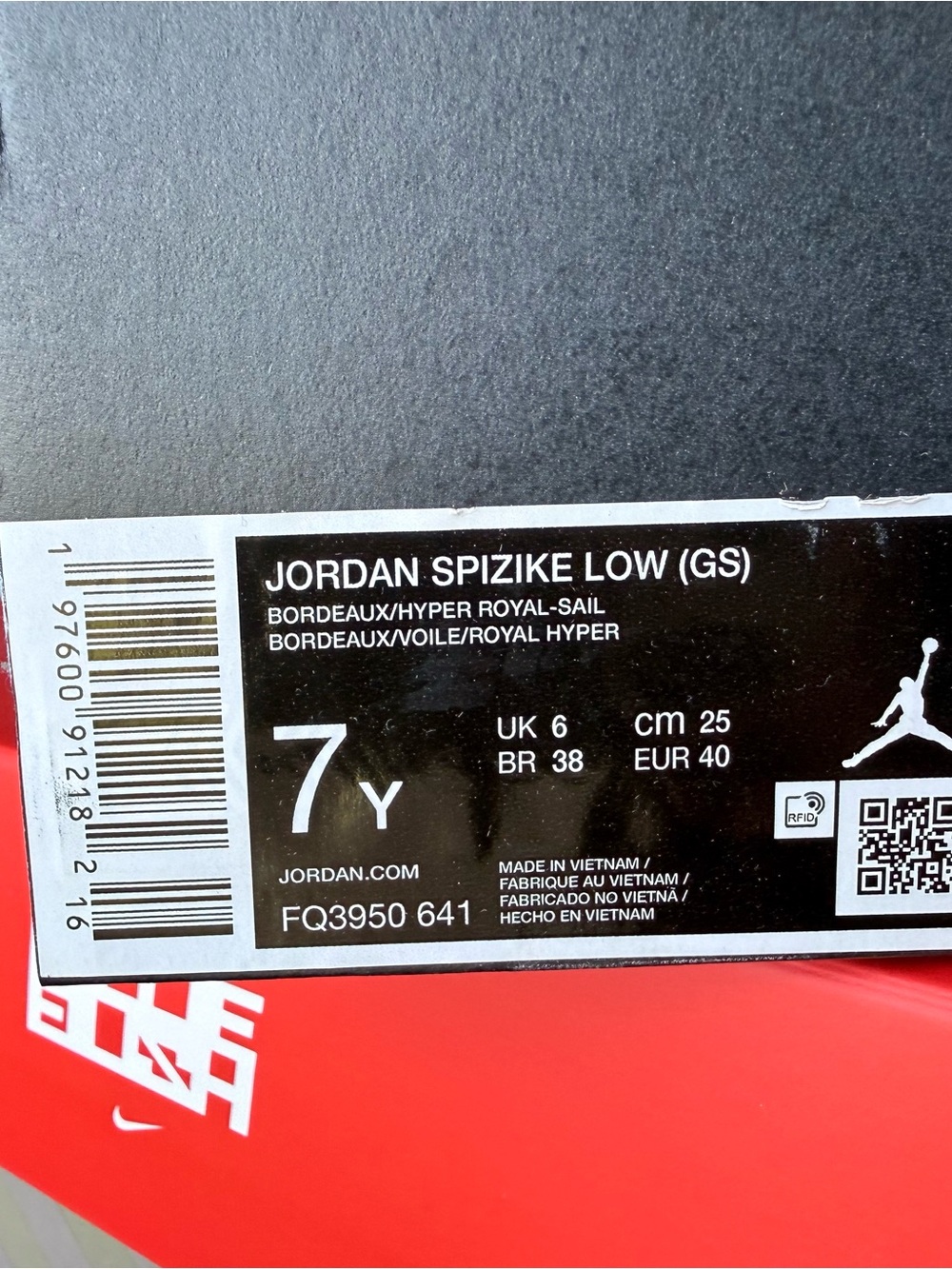Jordan Spizike Low "Bordeaux - Picture 7 of 8
